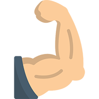 Flexing Arm Muscle Icon
